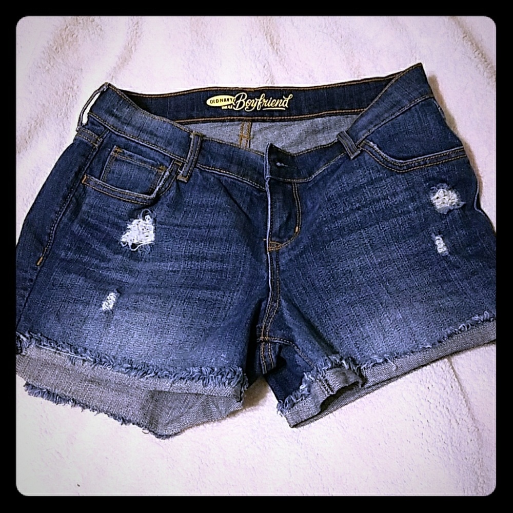 Old Navy Distressed Boyfriend Shorts
